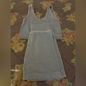 Crop Top & Skirt Two Piece Set